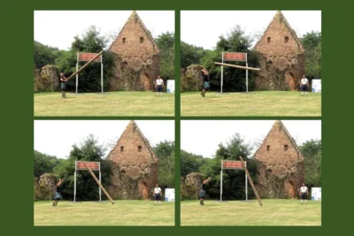 Highland-Games vor der Ruine 