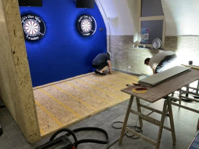 Foto des Albums: Steel-Dart Wall Aufbau