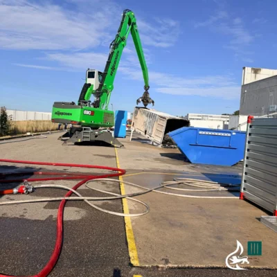 Foto des Albums: Brand Industriegebäude Batterie
