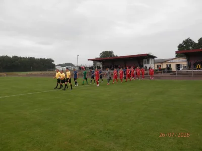 FC Seenland Warin beim ersten Testspiel in Neustadt-Glewe. 