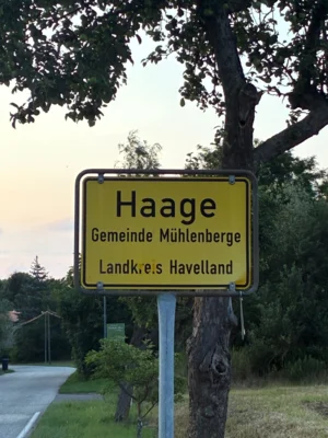 Haage Schild 