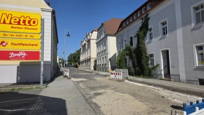 Zufahrt Netto Bautzener Stra&szlig;e  (Bild vergr&ouml;&szlig;ern)