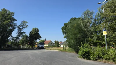 Neue Zufahrt Netto Theodor-Fontane-Stra&szlig;e  (Bild vergr&ouml;&szlig;ern)