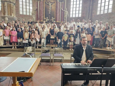 13 Uhr begann die Generalprobe. Ein langer Tag f&uuml;r die Musikerinnen und Musiker. 