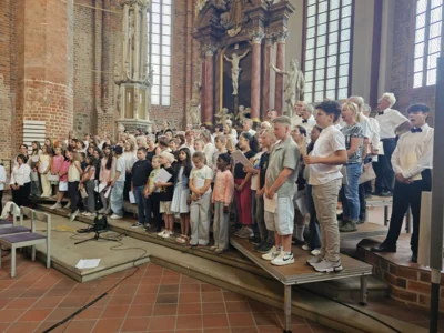 13 Uhr begann die Generalprobe. Ein langer Tag f&uuml;r die Musikerinnen und Musiker. 