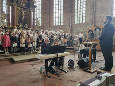 13 Uhr begann die Generalprobe. Ein langer Tag f&uuml;r die Musikerinnen und Musiker. 