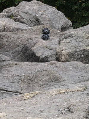 Pumuckl ganz versteckt am Wittelsbacher Brunnen  (Bild vergr&ouml;&szlig;ern)