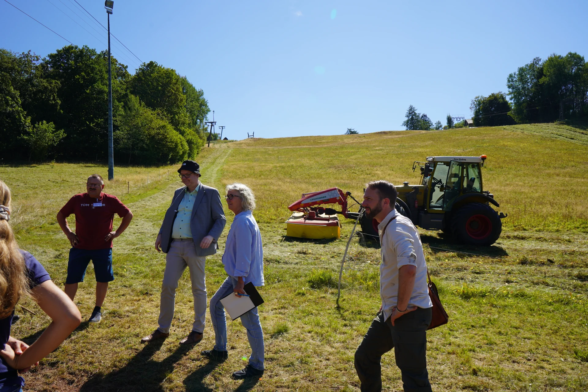 Bild: Spätmahdareale vom Betrieb von Landwirt A Neigenfindt