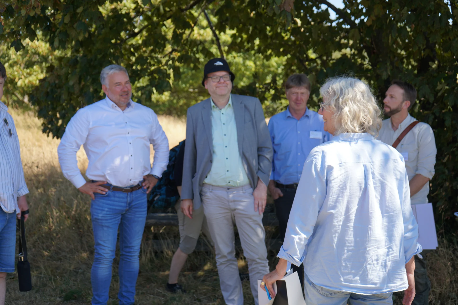 Bild: Umweltminister Meyer als Gast bei der Exkursion