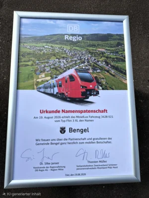 Urkunde Namenspate "Bengel"&copy;SonjaM&uuml;ller  (Bild vergr&ouml;&szlig;ern)