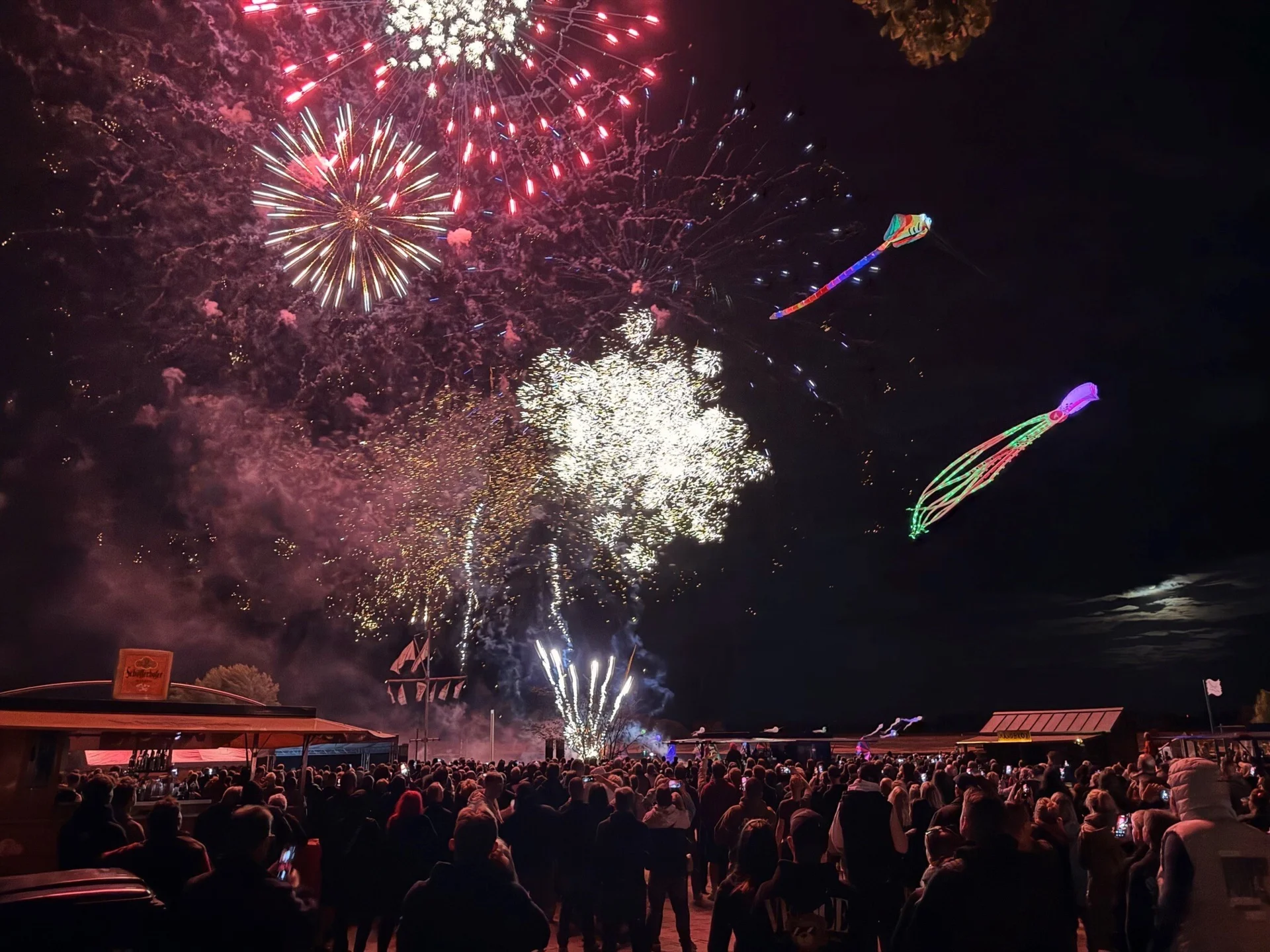 Bild: Höhenfeuerwerk am Nedwighafen