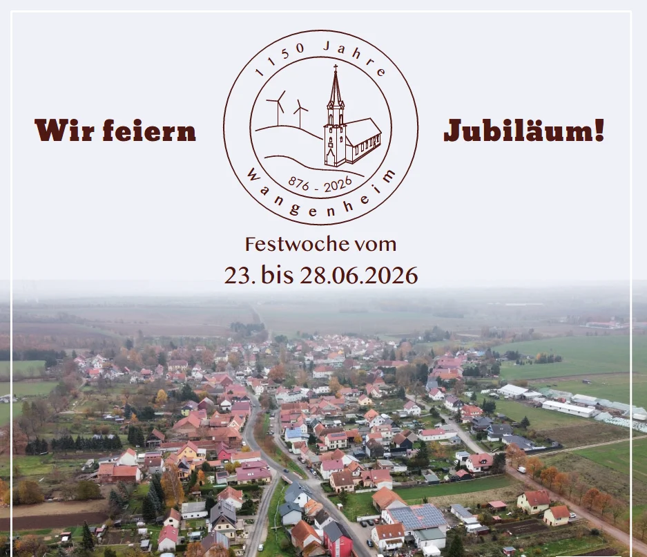 Bild: Flyer zur Festwoche in Wangenheim