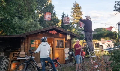 Foto des Albums: Unsere Lampionkette leuchtet!