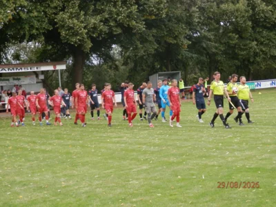 Auflaufen zur Punktspielsaisoner&ouml;ffnung Am Glammsee. FC Seenland Warin gegen FC Mecklenburg Schwerin II. 