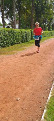Heike auf dem Weg zum Ziel 