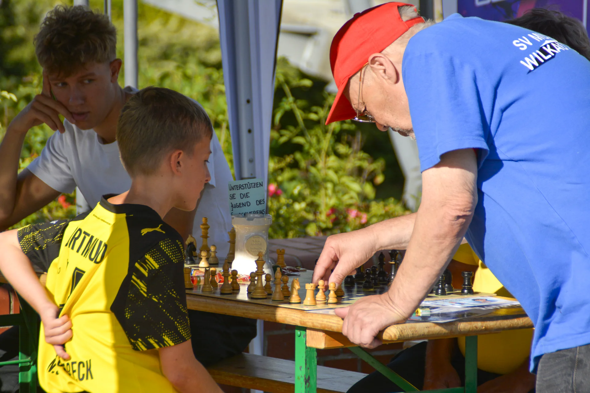 Bild: Beim SVM e.V. konnte man Schach lernen und spielen.