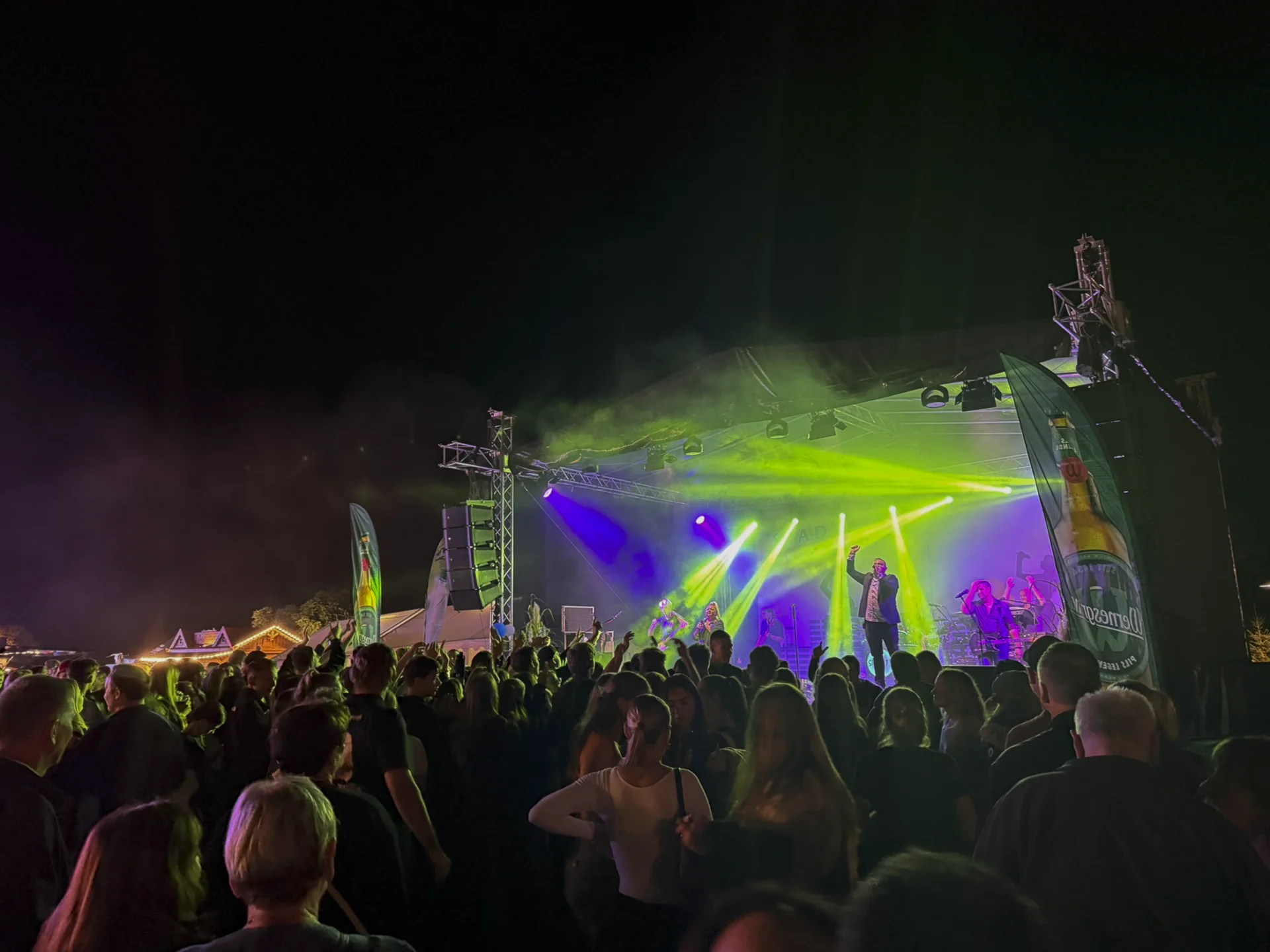Bild: und der Auftritt der Band
