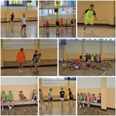 Sportliche Wettk&auml;mpfe in der Turnhalle  (Bild vergr&ouml;&szlig;ern)