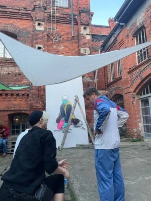 Live-Painting mit Till Neuenfeld  (Bild vergr&ouml;&szlig;ern)