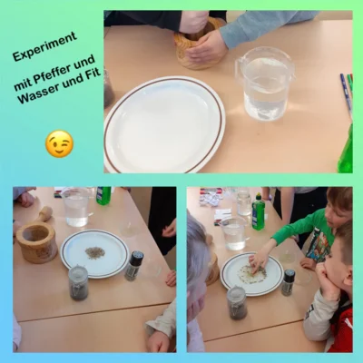 Experimentieren mit verschiedenen Mitteln  (Bild vergr&ouml;&szlig;ern)