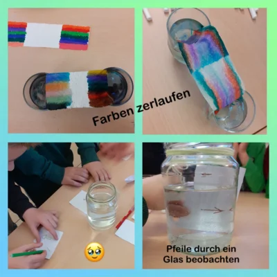 Experimentieren mit verschiedenen Mitteln  (Bild vergr&ouml;&szlig;ern)