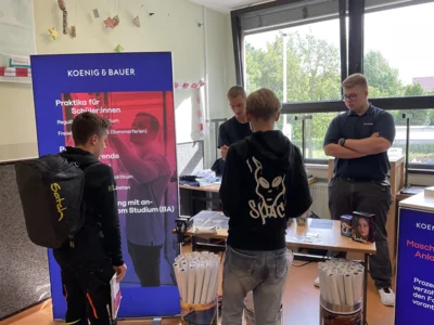 Stand Koenig & Bauer  (Bild vergr&ouml;&szlig;ern)