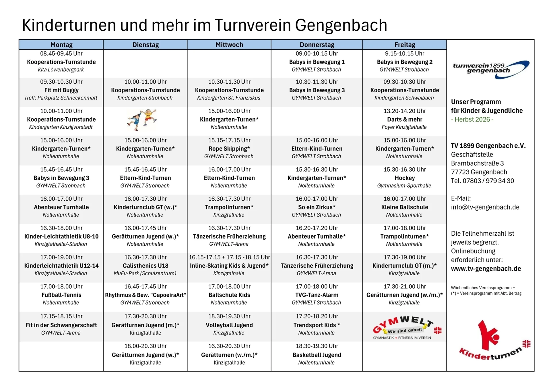 Bild: Kinder-/Jugendsport - Herbst 2026