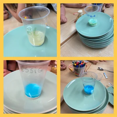 Vulkanausbruch Experiment  (Bild vergr&ouml;&szlig;ern)