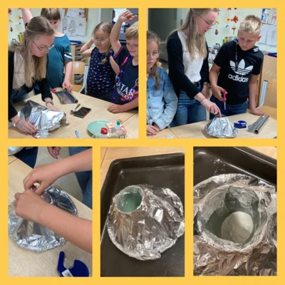 Vulkanausbruch Experiment  (Bild vergr&ouml;&szlig;ern)