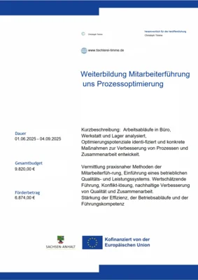 Foto des Albums: Weiterbildung Mitarbeiterführung und Prozessoptimierung
