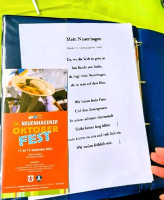 Pr&auml;pariert f&uuml;r den Umzug mit dem Neuenhagen Lied von E. H&auml;usler 