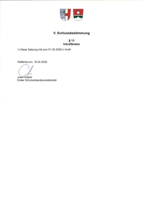 Foto des Albums: Nutzungssatzung Mittagsbetreuung