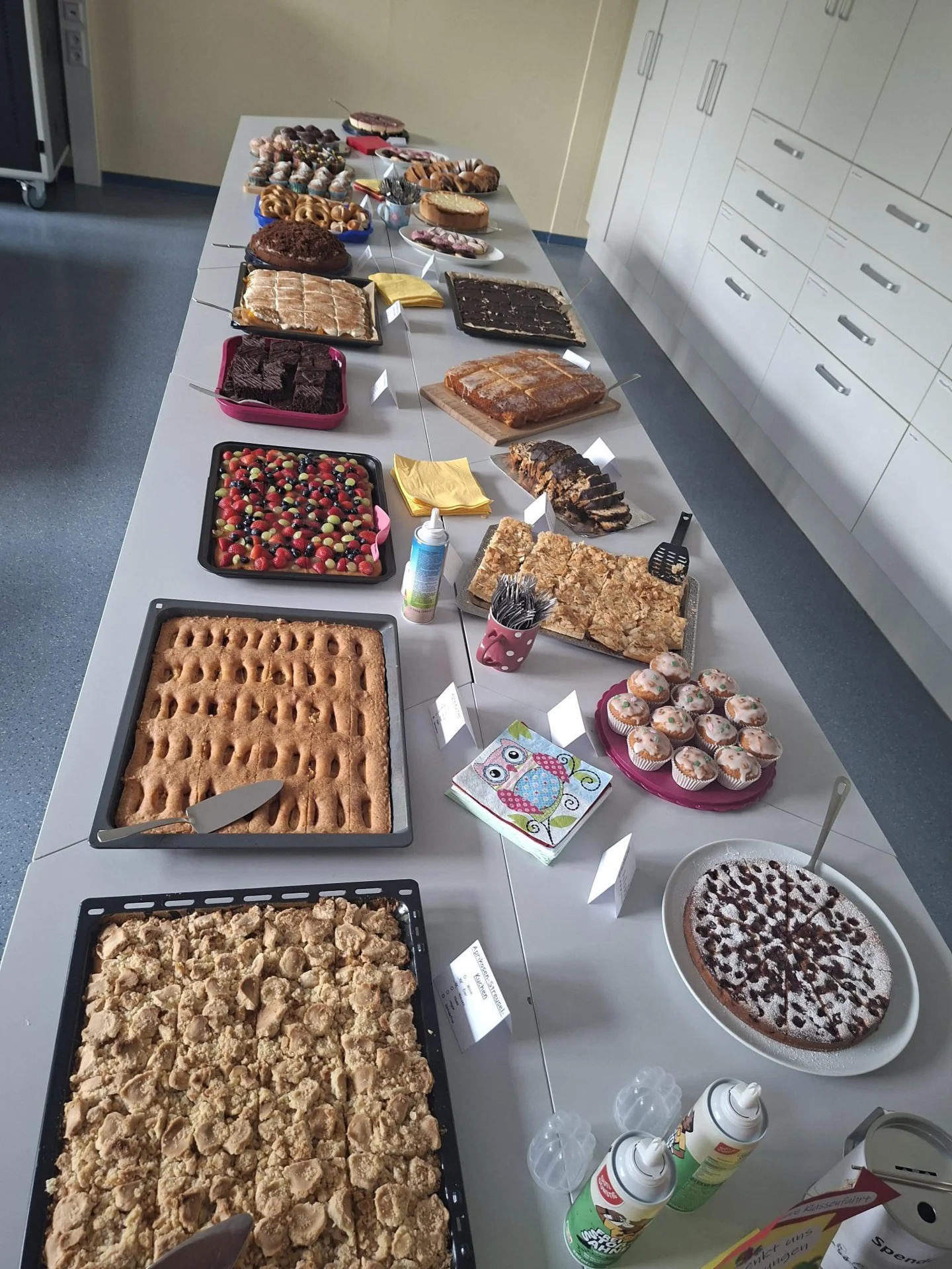 Bild: Das leckere Kuchenbuffett