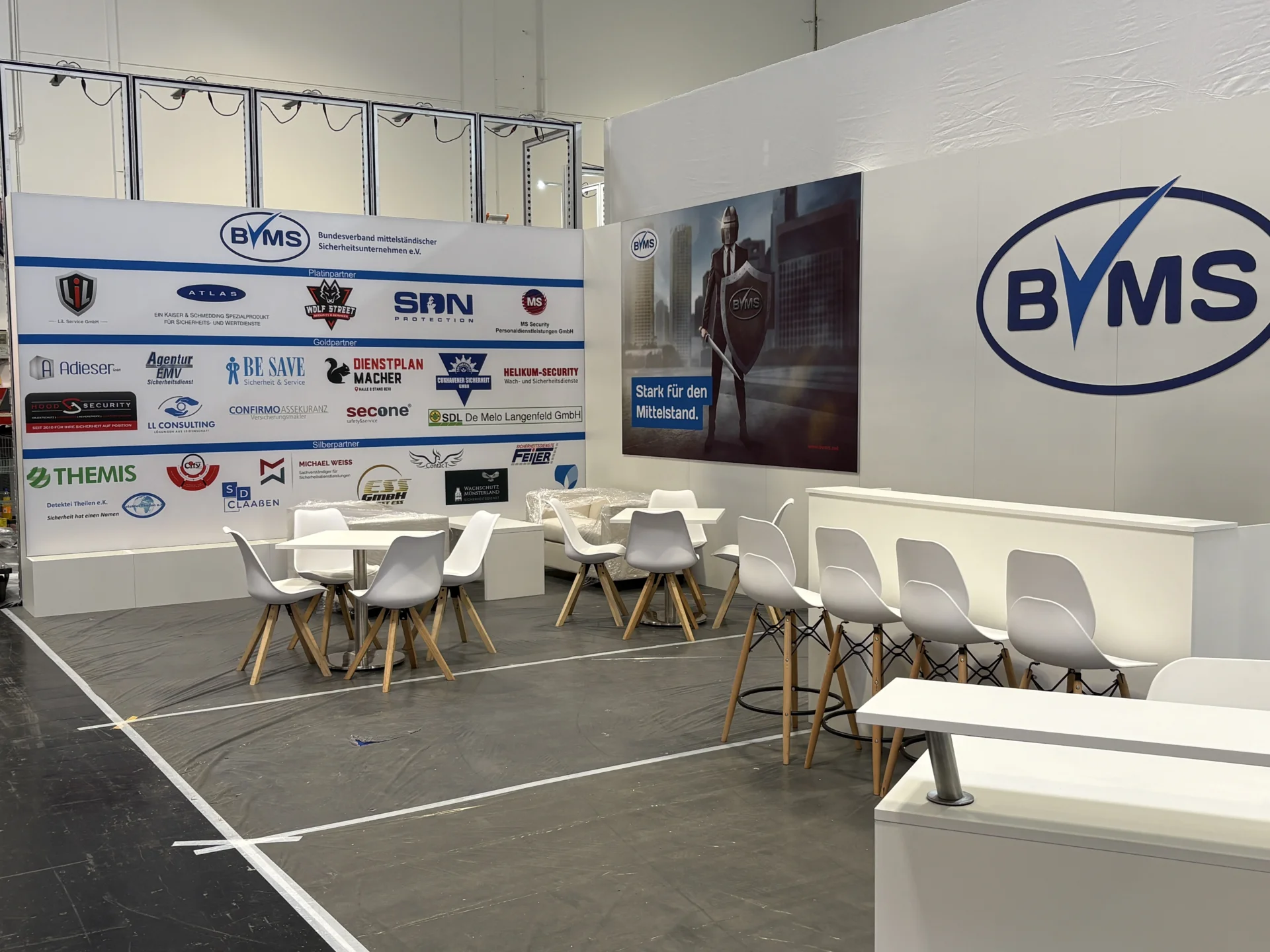 Bild: Einen Tag vor Beginn der Messe sah der Stand schon sehr, sehr gut aus.