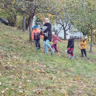 Foto des Albums: Die 1. Klassen pressen Apfelsaft im Obstlehrgarten