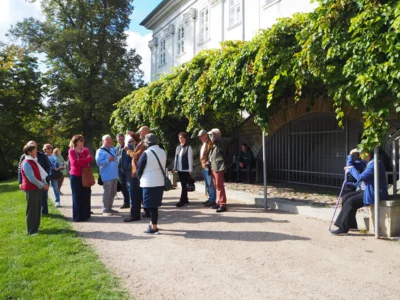Die Weinlaube auf der S&uuml;d-Ost-Seite des Schlosses 