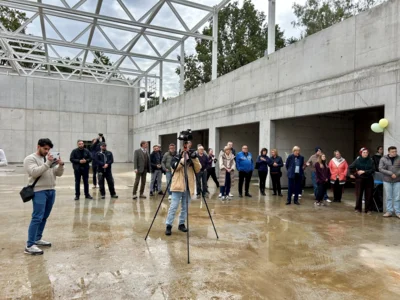 Foto des Albums: Bilder vom Richtfest der neuen Sporthalle für die Oberschule Falkensee