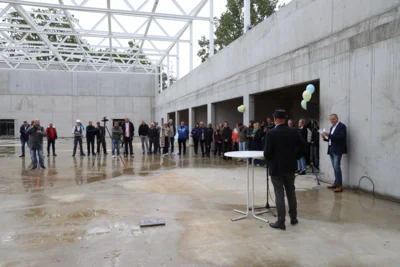 Foto des Albums: Bilder vom Richtfest der neuen Sporthalle für die Oberschule Falkensee
