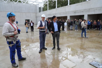 Foto des Albums: Bilder vom Richtfest der neuen Sporthalle für die Oberschule Falkensee