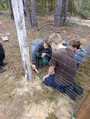 Foto des Albums: Auf die Plätze, fertig, los – die 8b packt im Wald mit an!