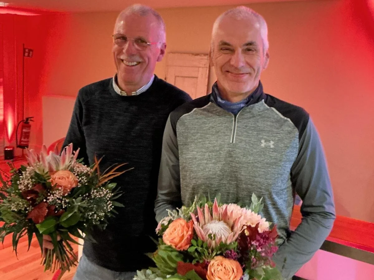 Bild: Andreas Borgwardt und Axel Borgwardt (1. Platz bei der Masters WM im 2x)