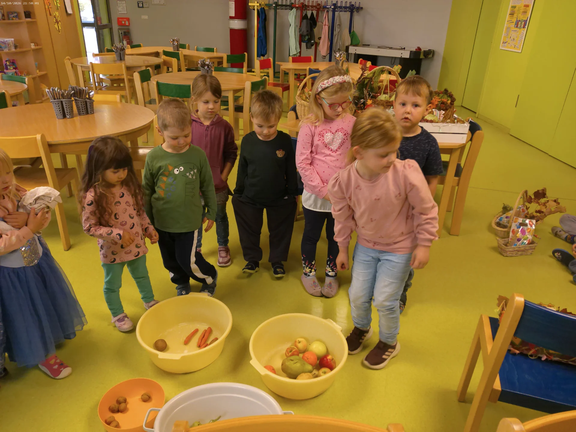 Bild: So langsam füllen sich die Schüsseln.