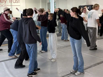 Kinder beim irischen Tanzkurs  (Bild vergr&ouml;&szlig;ern)