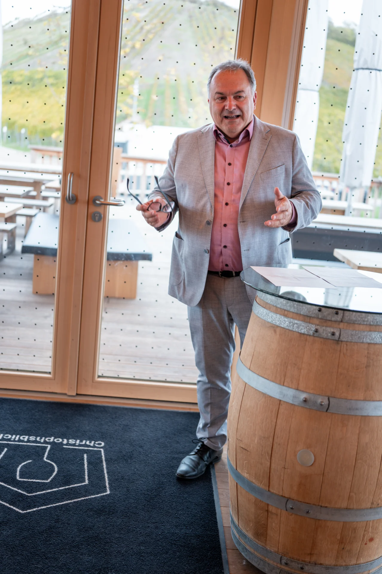 Bild: Weinbaupräsident Dietrich Rembold