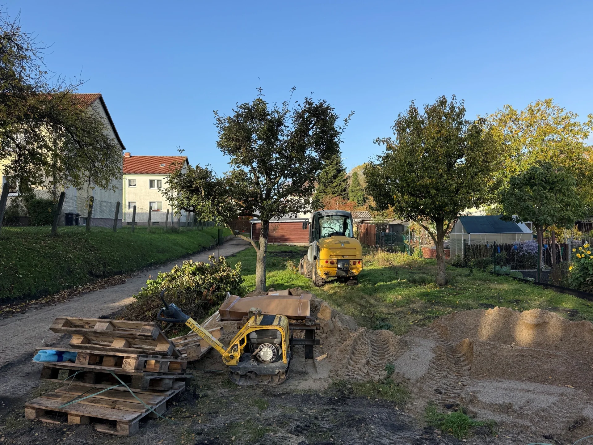 Bild: Im Bildungsgarten (noch im Umbau) steht die Umweltbildung im Mittelpunkt