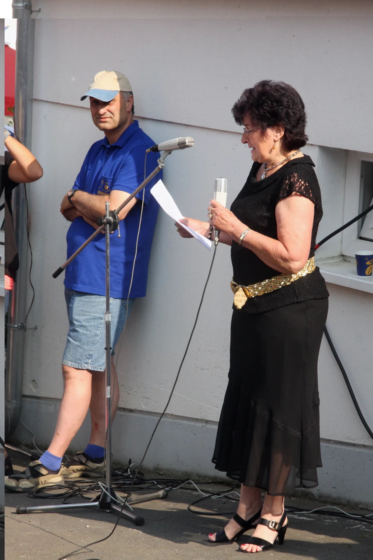 Bild: Elfriede moderiert das Highllight