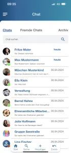 Chatliste Smartphone