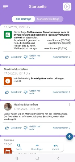 App - Startseite