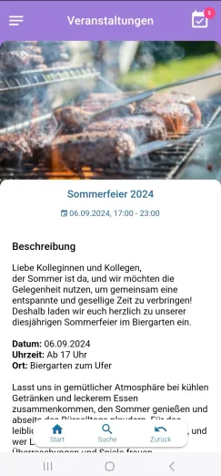 App - Veranstaltungen
