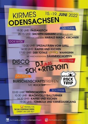 Kirmes in Odensachsen Plakat
